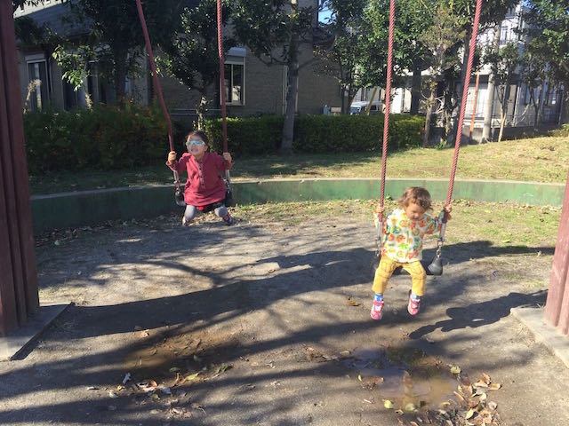 Schaukeln im Park